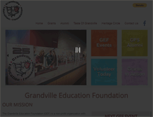Tablet Screenshot of grandvilleeducationfoundation.org